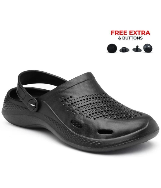 ASIAN - Black Mens Clogs - None