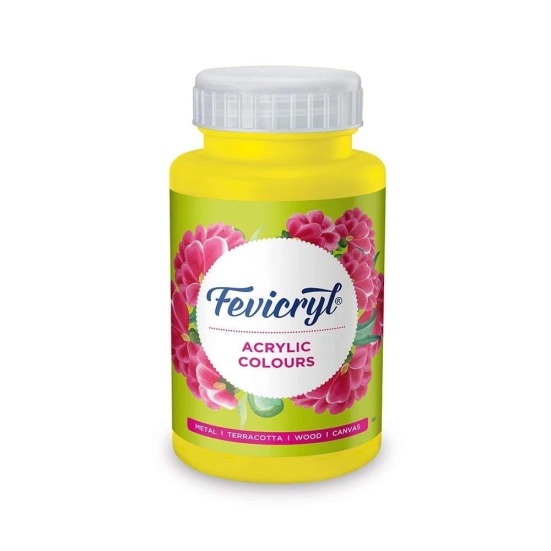 Pidilite Fevicryl Acrylic Painting Colour (Neon Yellow, 500ml)