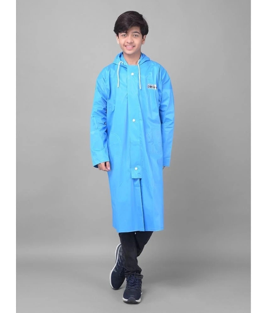 Dollar Rainguard Kids PVC Full Sleeve Solid Raincoat With Adjustable Hood and Pocket - None