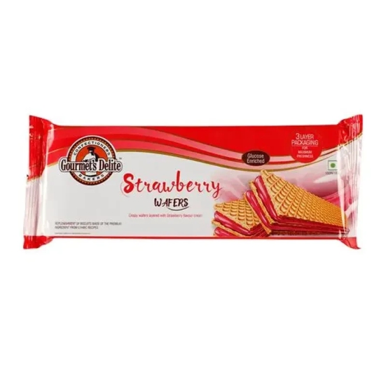 Gourmet Bakes Gourmet Delite Strawberry Wafer 75G, 1 Pc