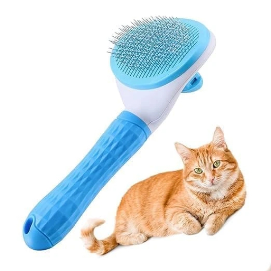 KIT & CO Cat Brush Dog Grooming Brush, Pet Hair Cleaner Brush| Soft Massage Comb Slicker Dogs Accessories for Shedding Removing Cleaning Short Long Haired Cats Kitten Puppy Rabbit