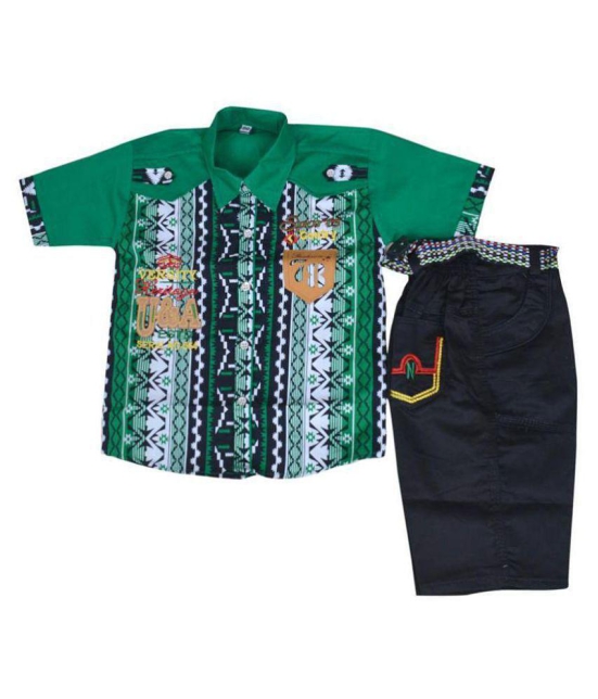 Arshia Fashions Multicolour Cotton Blend Tops & Bottoms Set - 12-18 Months