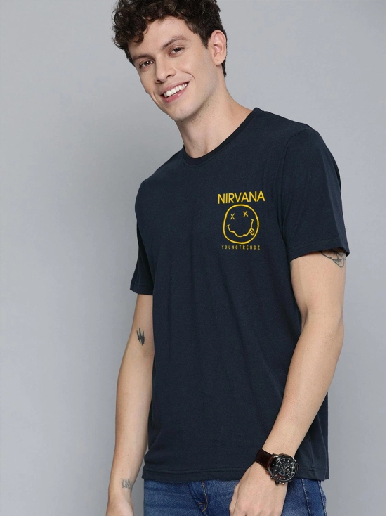 Mens Pocket Printed Tshirt-M / Navy