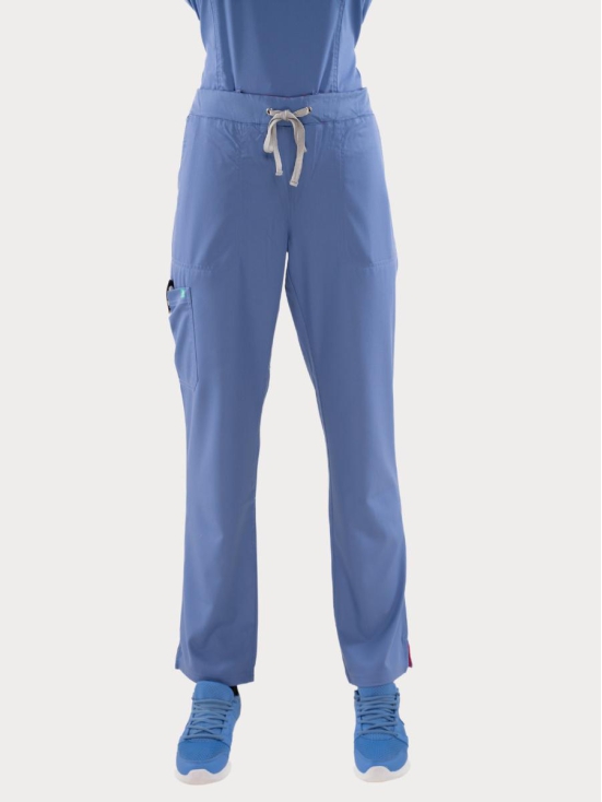 Free Motion Woven Scrub Pant - Womens-2XL / Caribbean