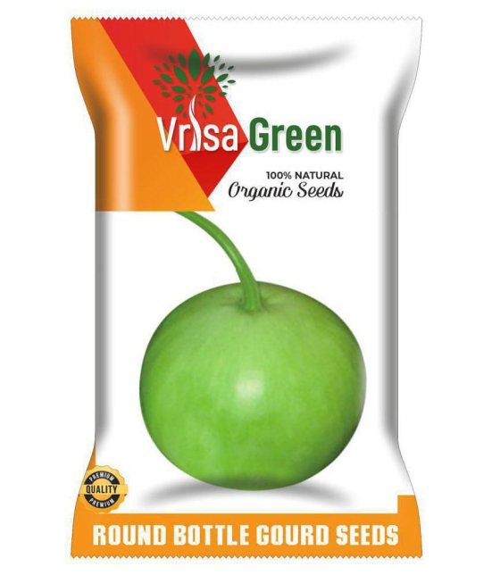 VRISA GREEN ROUND BOTTLE GOURD - GOL GHIYA 50 SEEDS PACK