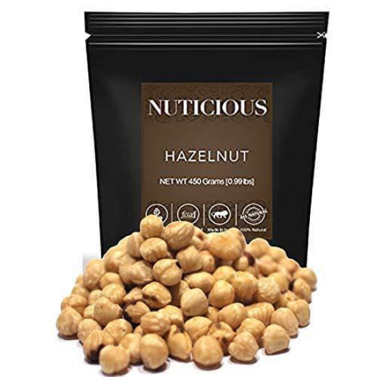 Nuticious Vegan Food Hazelnuts?450 GM dryfuits