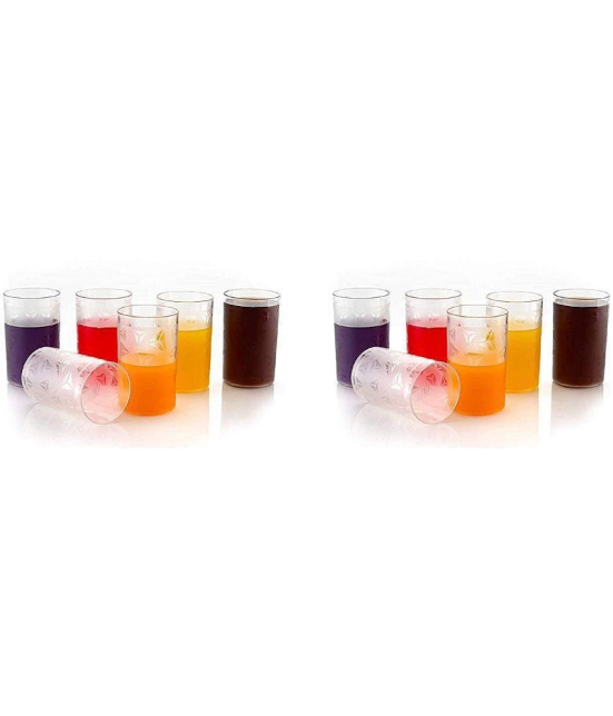 iview kitchenware - Water/Juice/Wine Plastic Glasses Set 300 ml ( Pack of 12 )