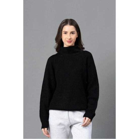 Mode By RedTape Women Black Solid Sweater