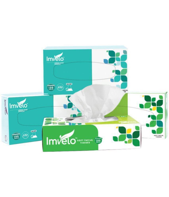 Imvelo - Bio Degradable Disposable Face Tissues ( Pack of 4 ) - 99