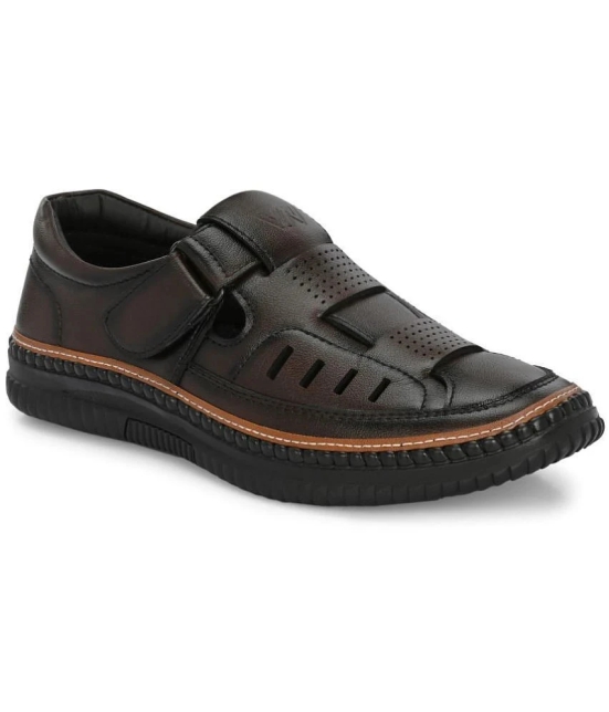 viv - Brown Mens Sandals - None