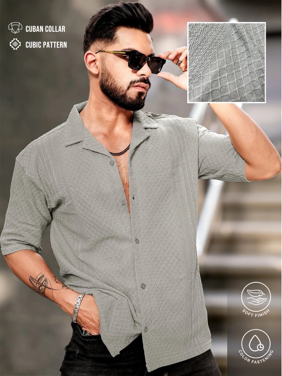 Cubic Grey Shirt-S / Grey