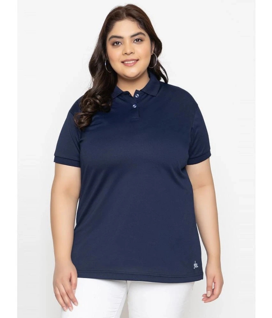 YHA - Navy Cotton Blend Regular Fit Womens T-Shirt ( Pack of 1 ) - None