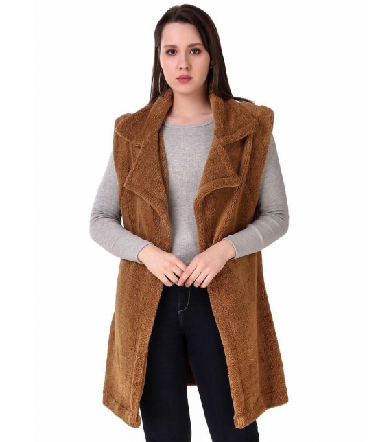 PPTHEFASHIONHUB Fleece Womens Shrugs - Brown ( ) - None