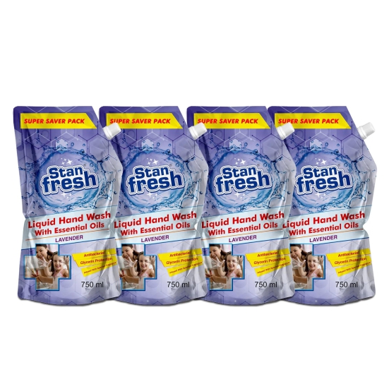 Stanfresh Liquid Hand Wash - Laender 750ml (Pack Of 4)