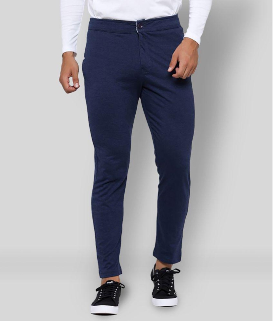 MAD TEE - Navy Blue Cotton Blend Men's Trackpants ( Pack of 1 ) - M