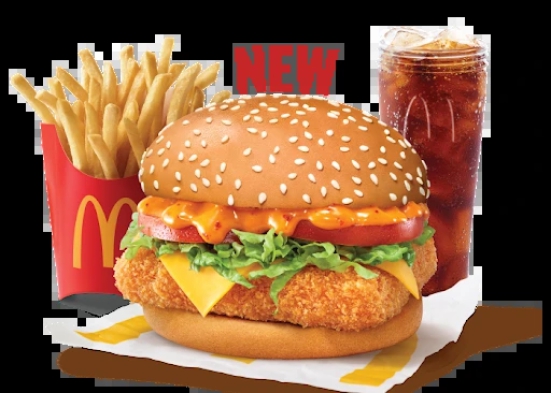 McSpicy Deluxe Paneer Burger Combo