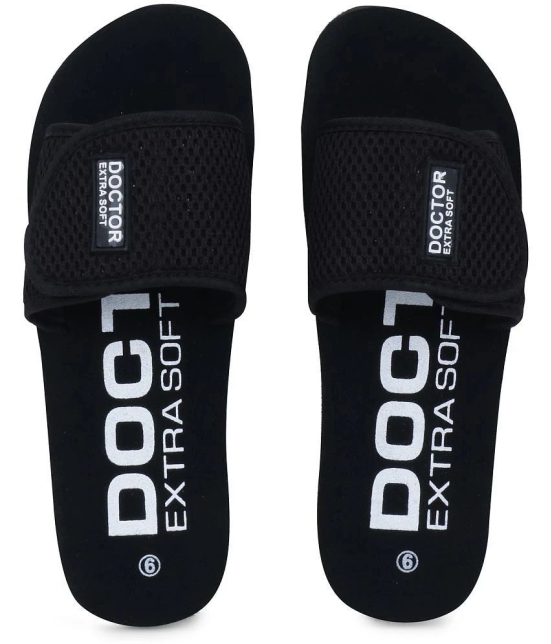 DOCTOR EXTRA SOFT - Black  Womens Slide Flip flop - None