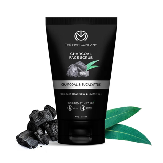 The Man Company Charcoal Face Scrub With Lemongrass & Eucalyptus 100g