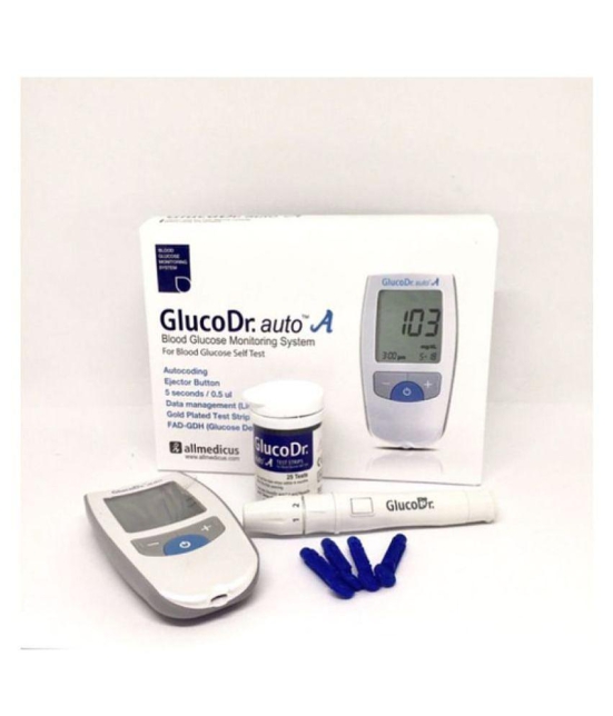 GLUCO DR. AUTO A GLUCO DR. AUTO A GLUCOMETER Expiry March 2024