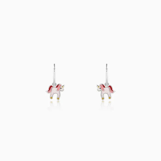 Silver Sweetie Belle Unicorn Kids Earrings (4-12 yrs)