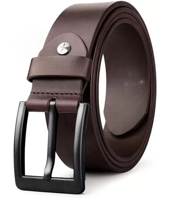 Loopa - Brown 100% Leather Mens Formal Belt ( Pack of 1 ) - None