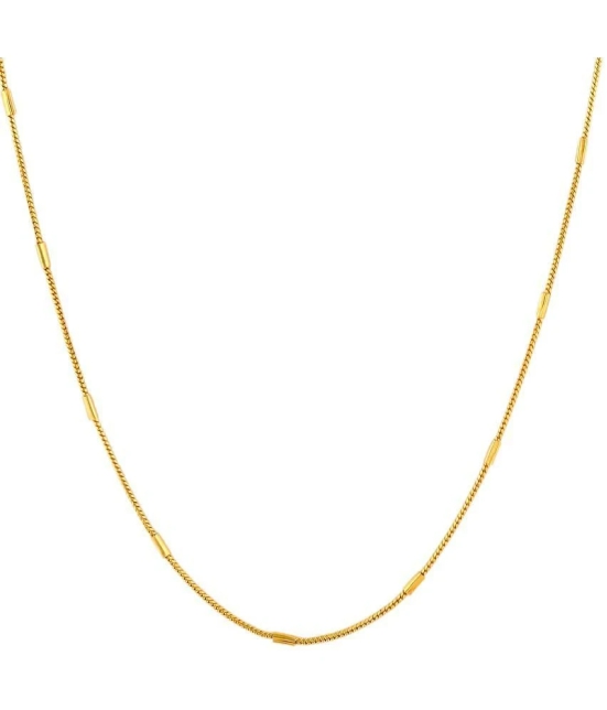 FASHION FRILL - Gold Plated Chain ( Pack of 1 ) - Gold