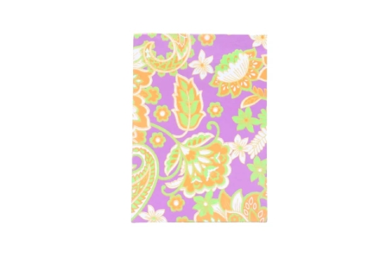 Diary Notepad Orange Flower 7 Inch