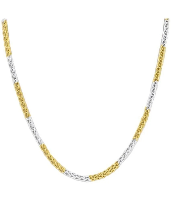 FASHION FRILL - Gold Plated Stainless Steel Chain ( Pack of 1 ) - None