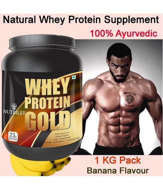 Nutriley Whey Gold Whey Protein ( 1000 gm , Banana - Flavour )