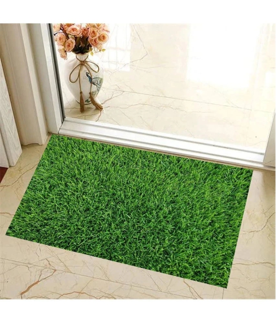 Revexo - Anti-skid Plastic Door Mat ( 40 X 60 cm ) Single - Green - Green