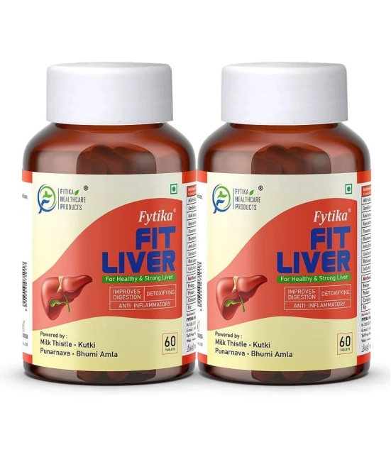 Fytika Fit Liver (Liver Detox Supplement)- 2x60 Tabs (Pack of 2)