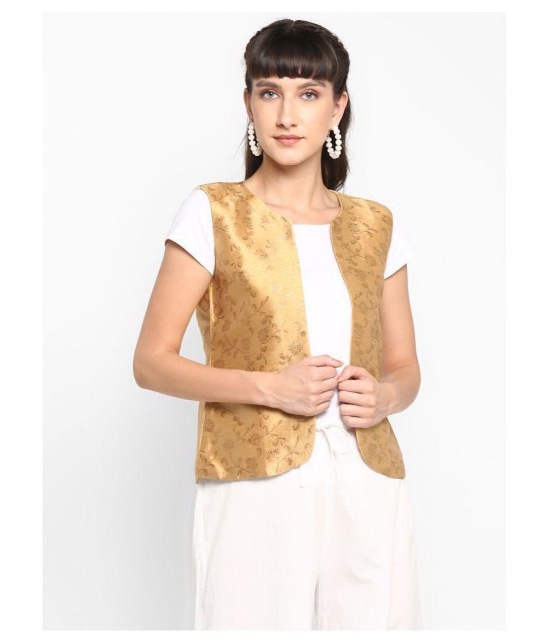 Hangup Silk Gold Ethnic Jacket - L