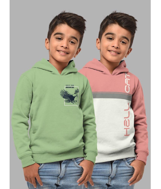 HELLCAT - Multi Color Cotton Blend Boys Sweatshirt ( Pack of 2 ) - None