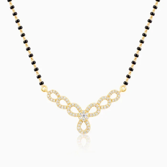 Golden Enamoured In Love Mangalsutra