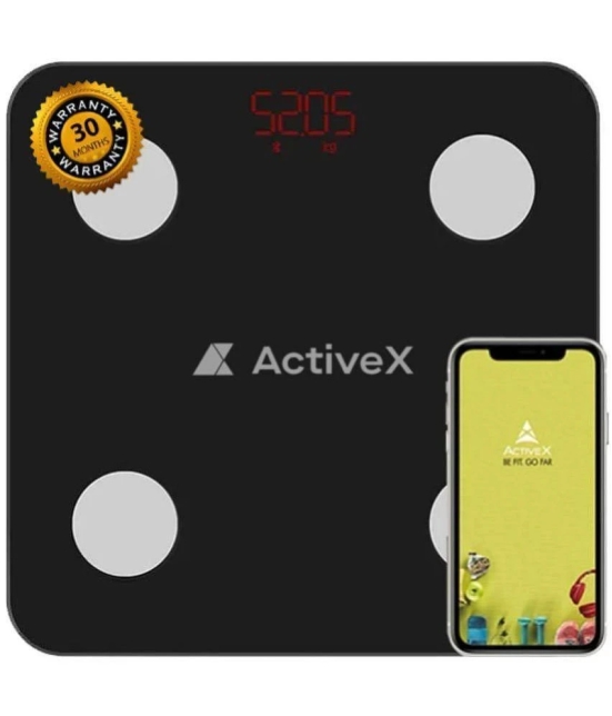 ActiveX Black Glass Digital Weighing Scale