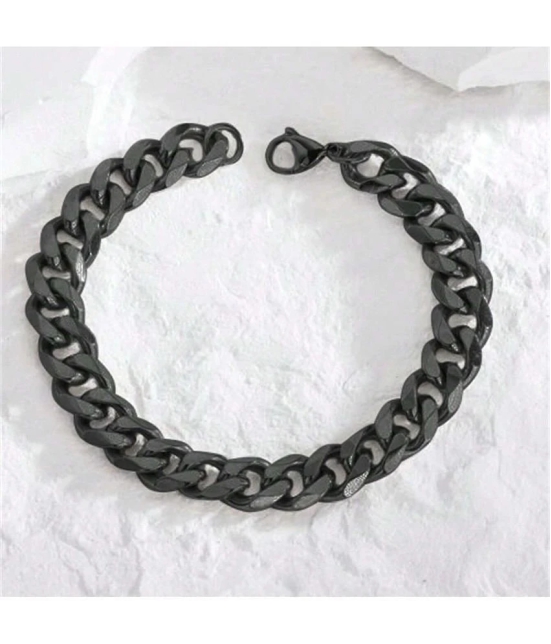 FASHION FRILL Black Bracelet ( Pack of 1 ) - None