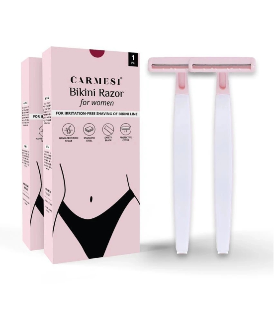 Carmesi Bikini Razor for Women, For Irritation-Free Shaving of Bikini Line, Pack of 2