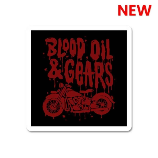 Blood Oil & Gears Sticker