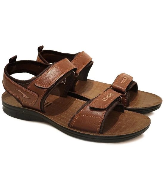 ASIAN - Brown Mens Floater Sandals - None