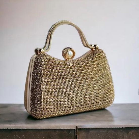 Gold Jazz Rhinestone Bag