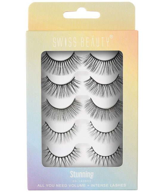 Swiss Beauty 3D-Lashes - (Stunning Set of 5)