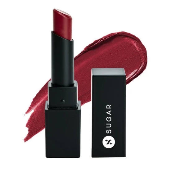 SUGAR Nothing Else Matter Longwear Lipstick - 09 Royal Redding (Dark Red) (3.2g)-09 Royal Redding (Dark Red) / 3.2g