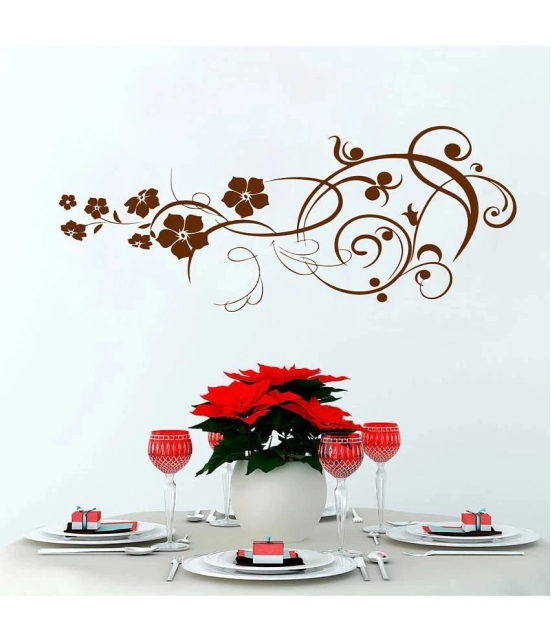 Decor Villa Big Flower PVC Wall Stickers