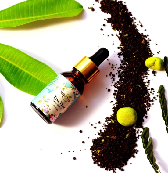 PURE TEA TREE ESSENTIAL OIL- FOR ACNE PRONE SKIN- CURES DANDRUFF- FOR AROMA THERAPY- DIFFUSER OIL