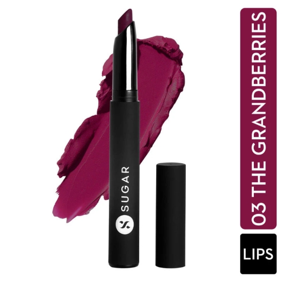 SUGAR Matte Attack Transferproof Lipstick - 03 The Grandberries (Dark Berry) (2g)-03 The Grandberries (Dark Berry) / 2g