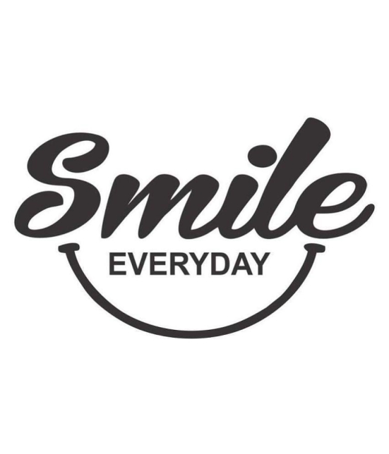 Asmi Collection Smile Everyday Motivational Quote Motivational/Quotes Sticker ( 38 x 60 cms )