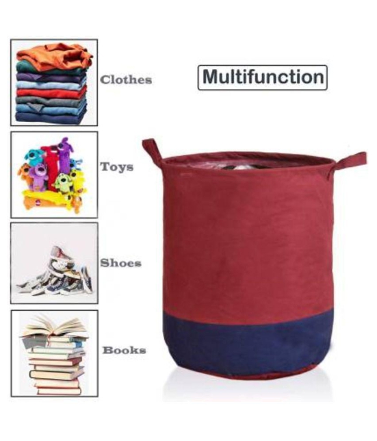 Sh Nasima Manufacturer Laundry Bag Waterproof Non Woven 45L Capacity Maroon - Maroon