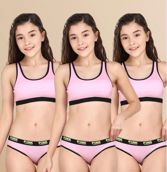 Young trendz Girls Hipster Pinktrendz Combo Panty-13-14 Years / Pink