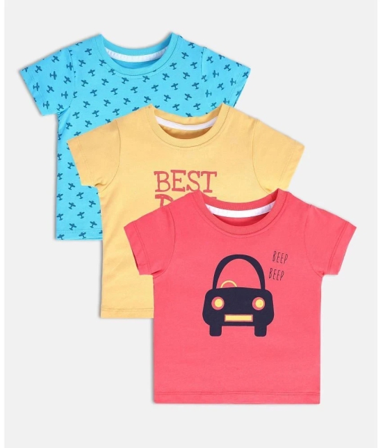 MINI KLUB Multi Baby Boy T-Shirt ( Pack of 3 ) - None