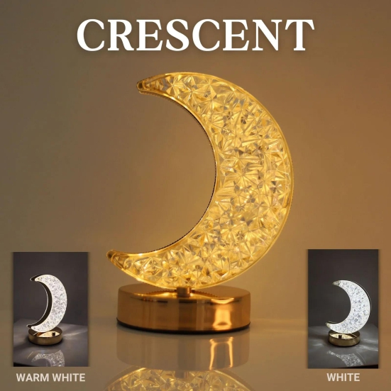 HOME-DECOR CRYSTAL LAMP-Crescent